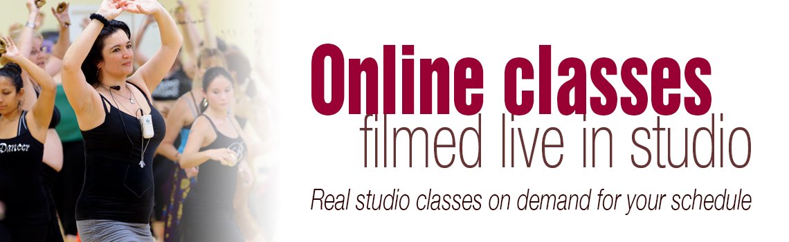 Online belly dancing classes filmed live in studio. Real studio classes on demand for your schedule.